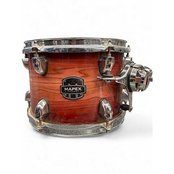 Used Mapex 6 Piece Armory Redwood Burst Drum Kit