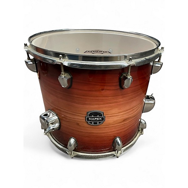 Used Mapex 6 Piece Armory Redwood Burst Drum Kit