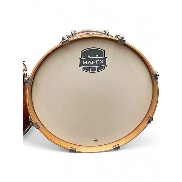 Used Mapex 6 Piece Armory Redwood Burst Drum Kit