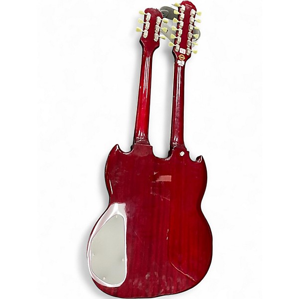 Used Epiphone G1275 Double Neck Cherry Solid Body Electric Guitar