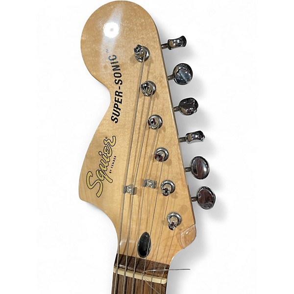 Used Squier PARANORMAL SERIES SUPER-SONIC SHELL PINK Solid Body Electric Guitar