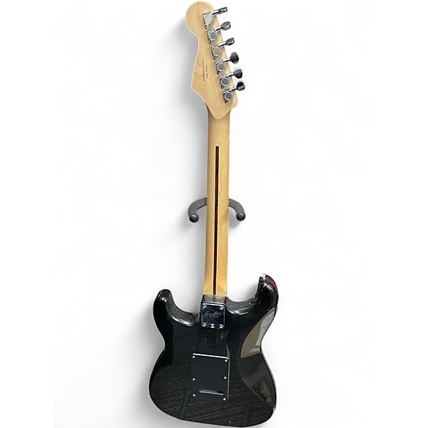 Used Squier Contemporary Stratocaster Metallic Black Solid Body Electric Guitar