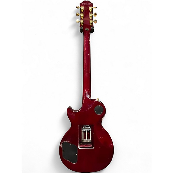 Used Epiphone Alex Lifeson Les Paul Custom Axcess Crimson Red Trans Solid Body Electric Guitar