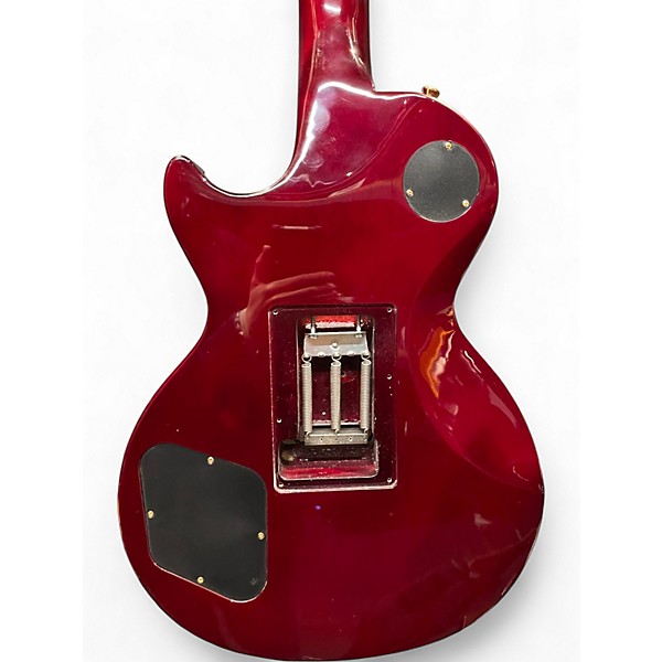 Used Epiphone Alex Lifeson Les Paul Custom Axcess Crimson Red Trans Solid Body Electric Guitar