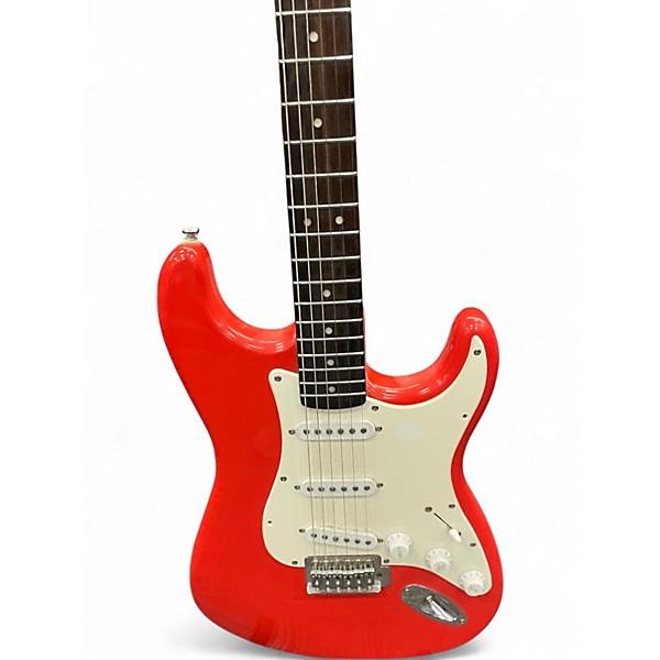 Used Squier Bullet Stratocaster Fiesta Red Solid Body Electric Guitar