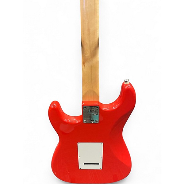 Used Squier Bullet Stratocaster Fiesta Red Solid Body Electric Guitar