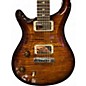 Used PRS Custom 22 10 Top Left Handed Black Gold Solid Body Electric Guitar