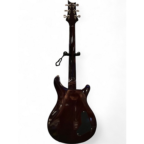 Used PRS Custom 22 10 Top Left Handed Black Gold Solid Body Electric Guitar