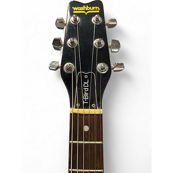 Vintage 1980s Washburn T-BIRD DL 2 Color Sunburst Solid Body Electric Guitar