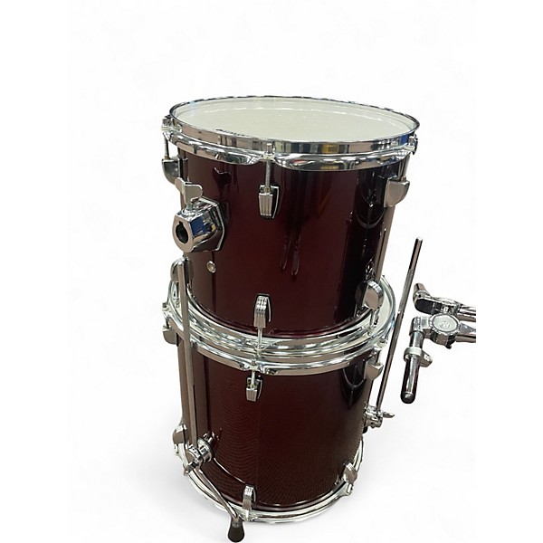 Used Ludwig 5 Piece Accent Red Drum Kit