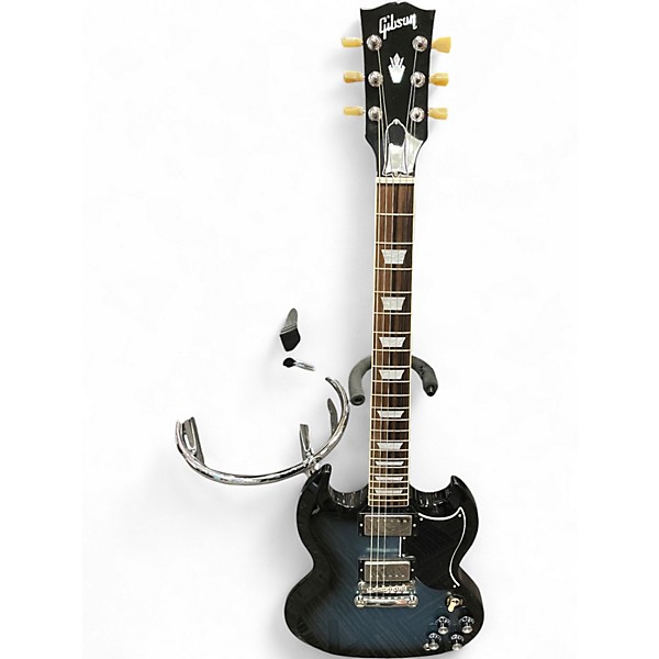 Used Gibson SG STANDARD 61' PELHAM BLUE BURST Solid Body Electric Guitar
