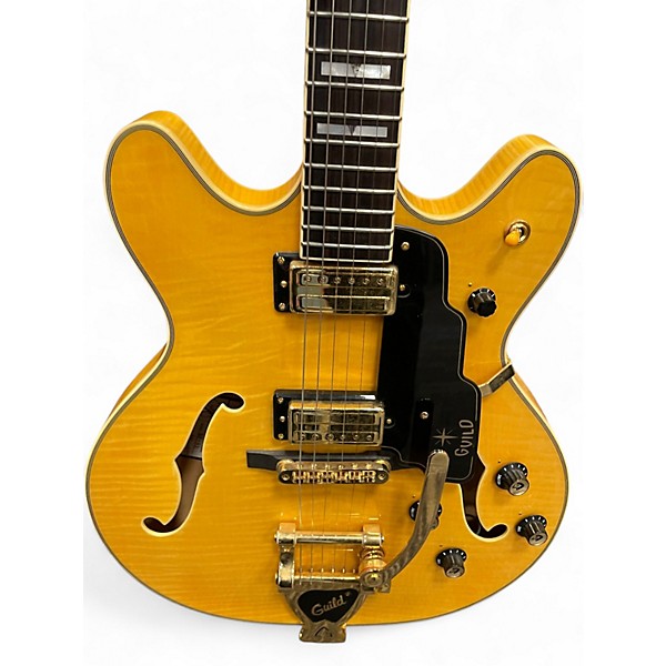 Used Guild SF-V1 Natural Hollow Body Electric Guitar
