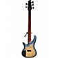 Used Ibanez SR605 5 String Cosmic Blue Electric Bass Guitar