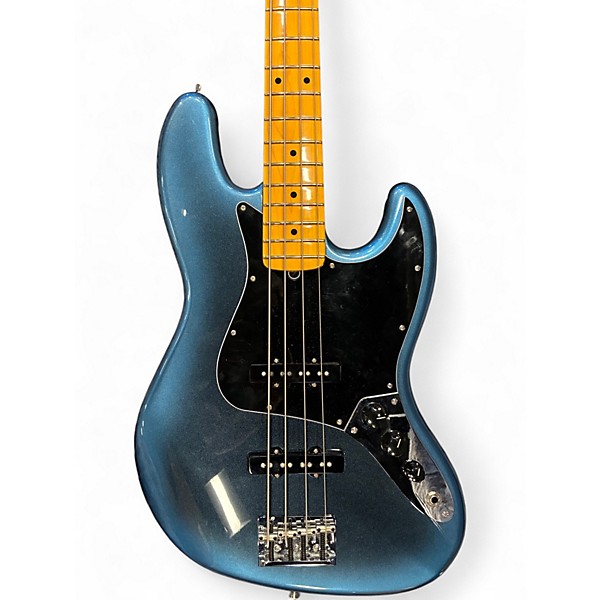 Used 2021 Fender American Professional II Jazz Bass Dark Night Electric Bass Guitar