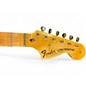 Used Squier Partscaster Scalloped Stratocaster Gold Solid Body Electric Guitar