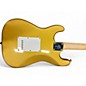 Used Squier Partscaster Scalloped Stratocaster Gold Solid Body Electric Guitar