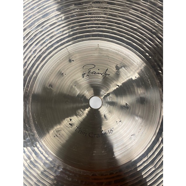 Used Paiste 18in Signature Traditional Crash Cymbal