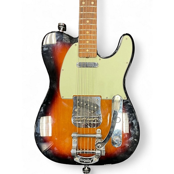 Used Fender Vintera 60s Telecaster Bigsby 2 Tone Sunburst Solid Body Electric Guitar
