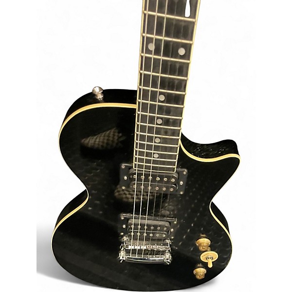 Used Donner DLP-124 Black Solid Body Electric Guitar