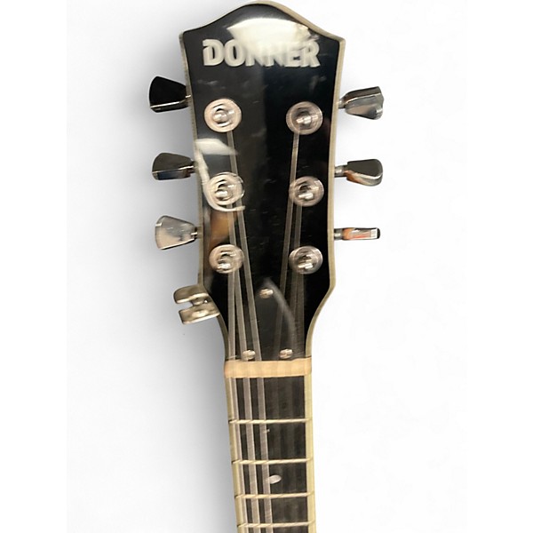 Used Donner DLP-124 Black Solid Body Electric Guitar