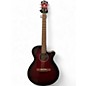 Used Ibanez AEG70 TRANSPARENT RED Acoustic Electric Guitar thumbnail