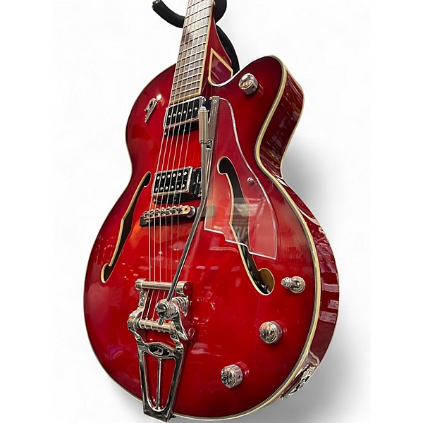 Used Duesenberg Imperial Red Burst Hollow Body Electric Guitar