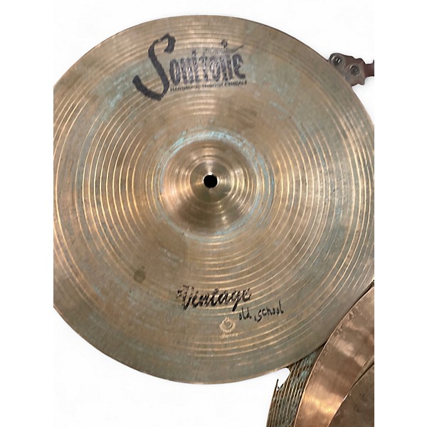Used Soultone 10in Vintage Cymbal HIHAT PAIR Cymbal