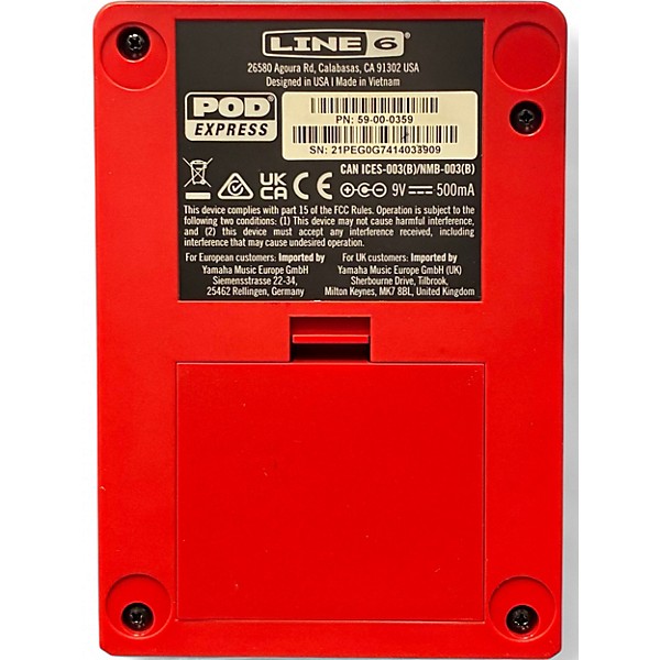 Used Line 6 Pocket Pod Express Amp Modeler Effect Processor