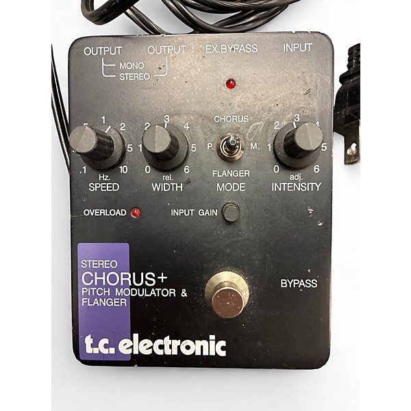 Used TC Electronic STEREO CHORUS + PITCH MODULATOR & FLANGER Effect Pedal