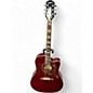 Used Epiphone Hummingbird Maroon Acoustic Guitar thumbnail