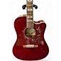 Used Epiphone Hummingbird Maroon Acoustic Guitar