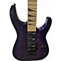 Used Jackson JS34Q Dinky DKAM Transparent Purple Solid Body Electric Guitar