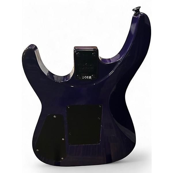 Used Jackson JS34Q Dinky DKAM Transparent Purple Solid Body Electric Guitar