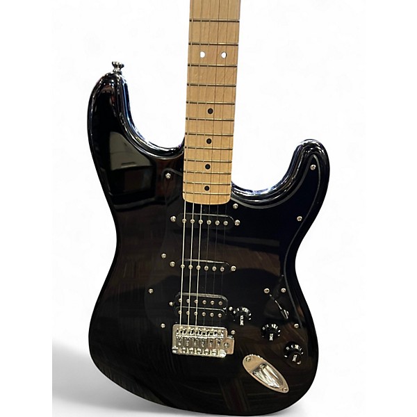 Used Squier Sonic Stratocaster HSS Black Solid Body Electric Guitar