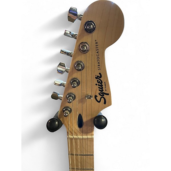 Used Squier Sonic Stratocaster HSS Black Solid Body Electric Guitar