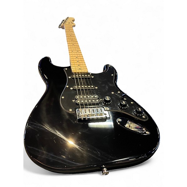 Used Squier Sonic Stratocaster HSS Black Solid Body Electric Guitar