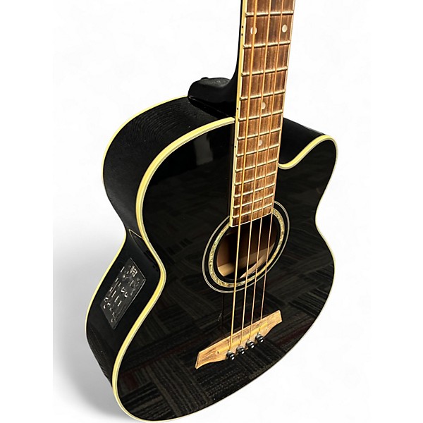 Used Ibanez AEB10BE Black Acoustic Bass Guitar