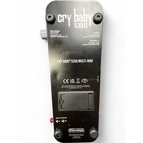 Used Dunlop 535Q Cry Baby Multi-Wah Effect Pedal