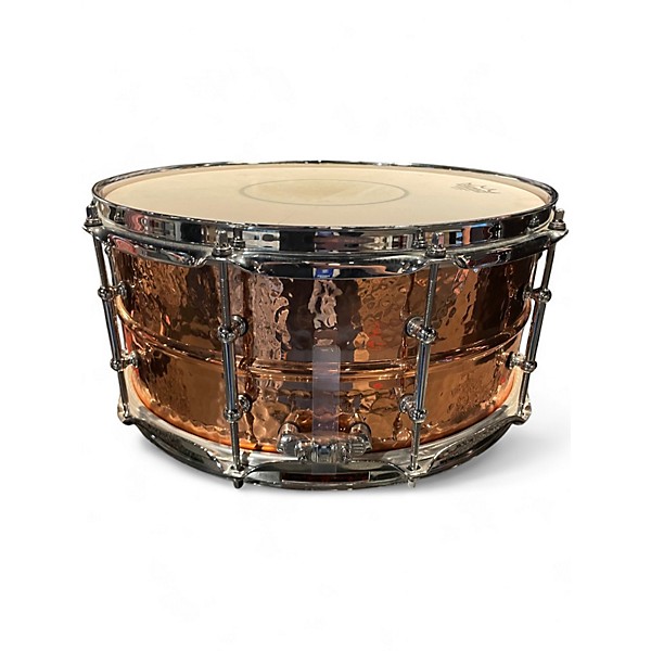 Used Ludwig 14X6.5 Copper Phonic Hammered Snare Copper Drum