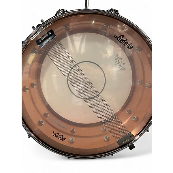 Used Ludwig 14X6.5 Copper Phonic Hammered Snare Copper Drum