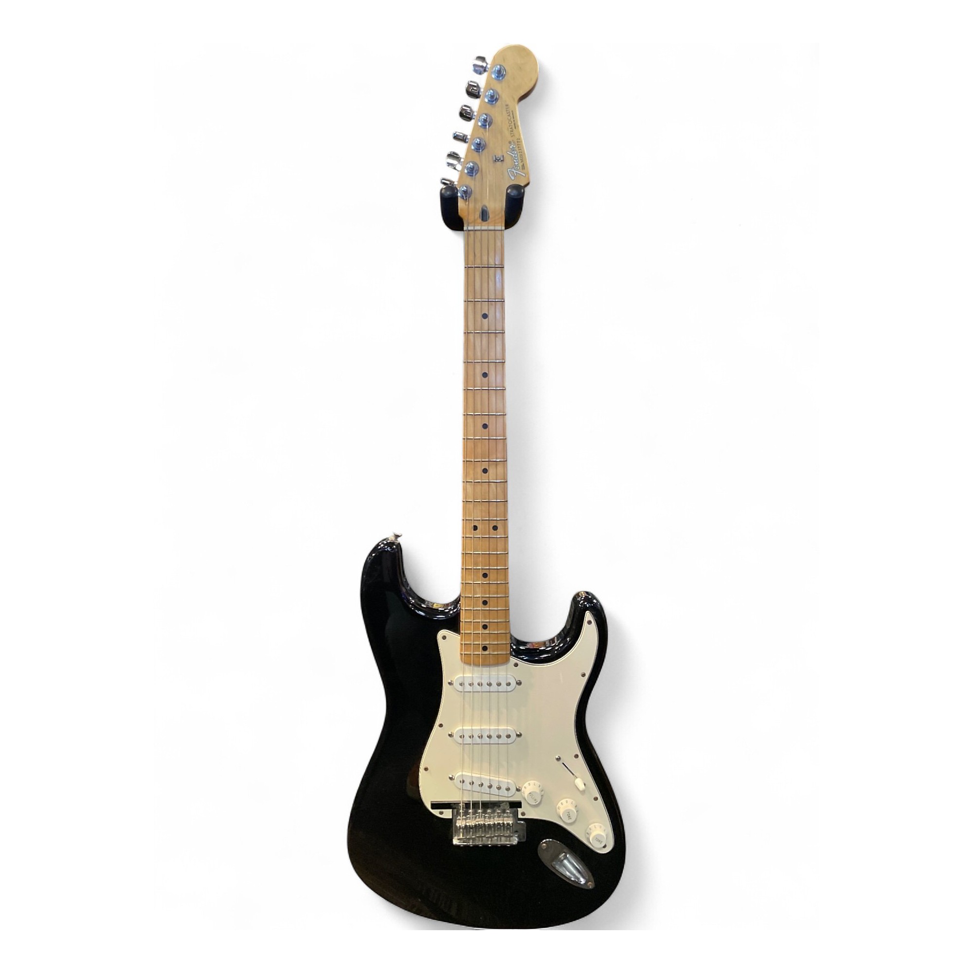 Used 2000s Fender Standard Stratocaster Black Solid Body Electric
