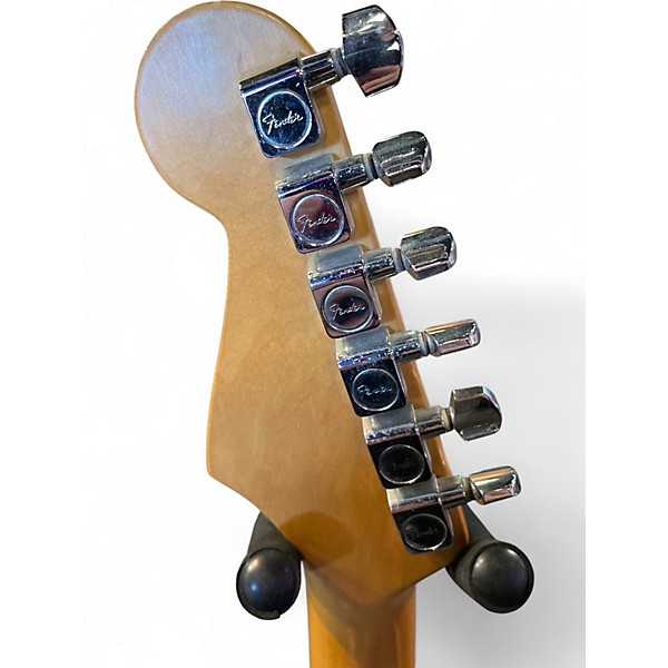 Used 2000s Fender Standard Stratocaster Black Solid Body Electric Guitar