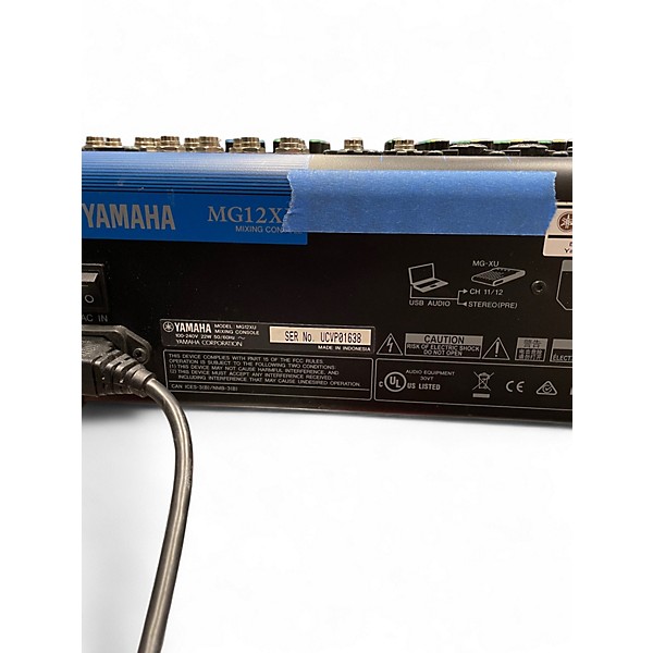 Used Yamaha MG12XU Unpowered Mixer