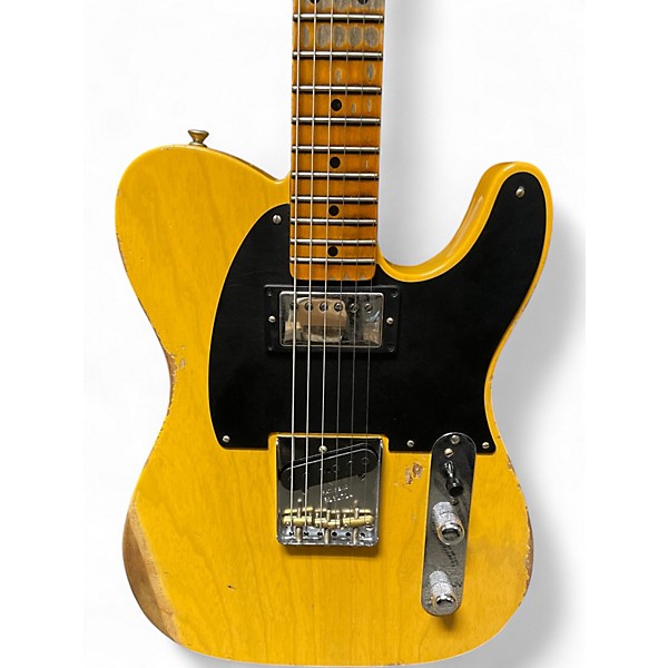 Used Fender Custom Shop Limited Edition Blackguard HS Telecaster Heavy R Butterscotch Blonde Solid Body Electric Guitar