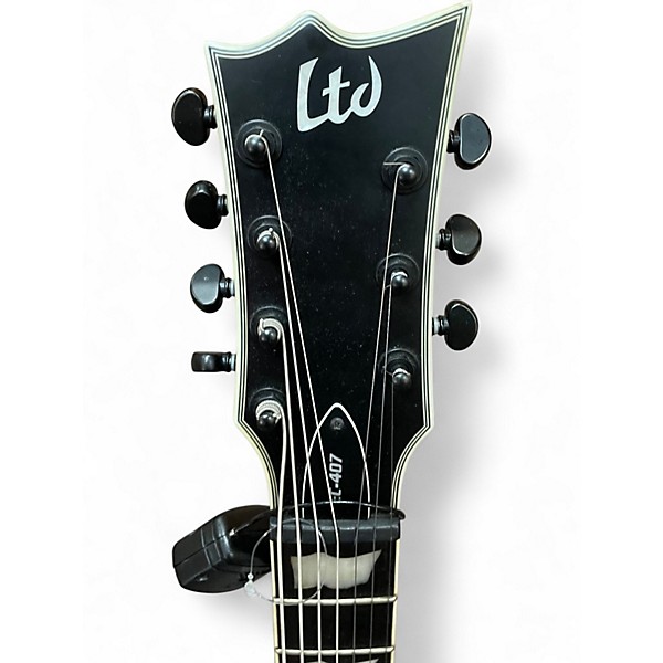 Used ESP LTD EC407 Ebony Solid Body Electric Guitar