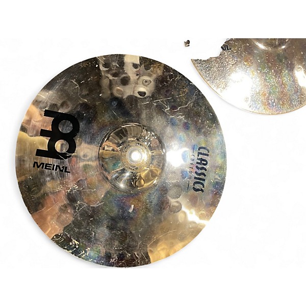 Used MEINL 14in Classic Custom Medium Hi Hat Pair Cymbal