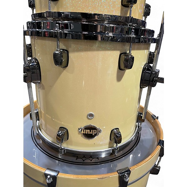 Used ddrum 3 Piece Shell pack Gold Sparkle Drum Kit