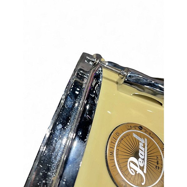 Used Pearl 6.5X14 Snare Off-white Drum