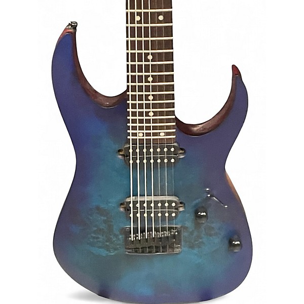Used Ibanez RG7421 RG Series Blue Solid Body Electric Guitar
