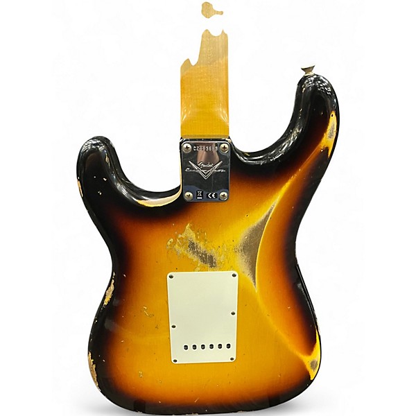 Used Fender CUSTOM SHOP 1960 STRATOCASTER RELIC 3 Color Sunburst Solid Body Electric Guitar